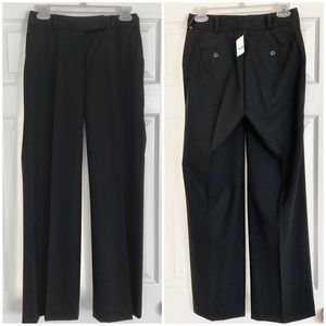 Black Wool Trouser Pants. Wide Leg. Size 2 Petite, XS/S